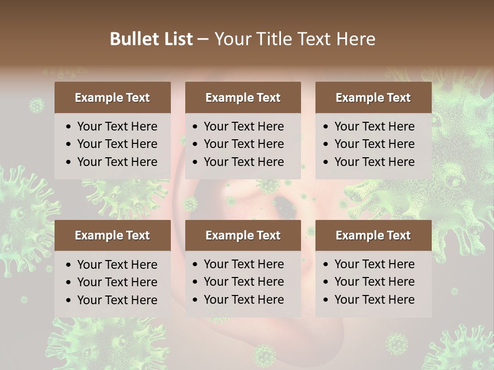 Transmitted Discharge Dangerous PowerPoint Template