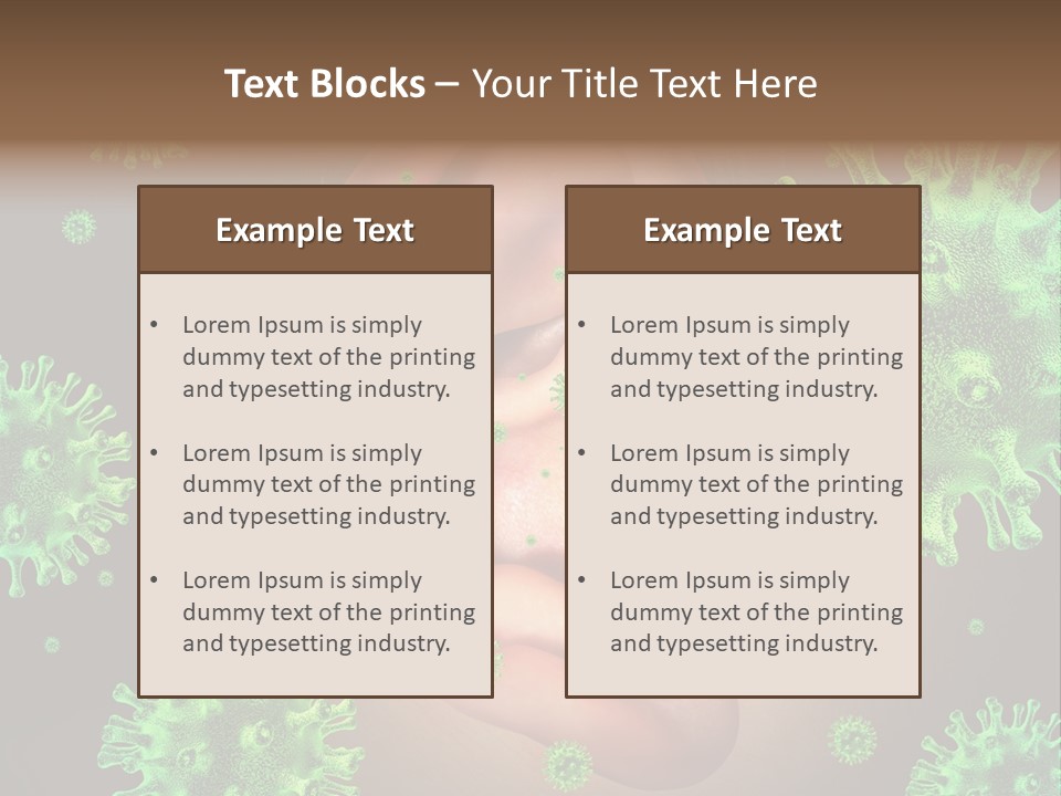 Transmitted Discharge Dangerous PowerPoint Template
