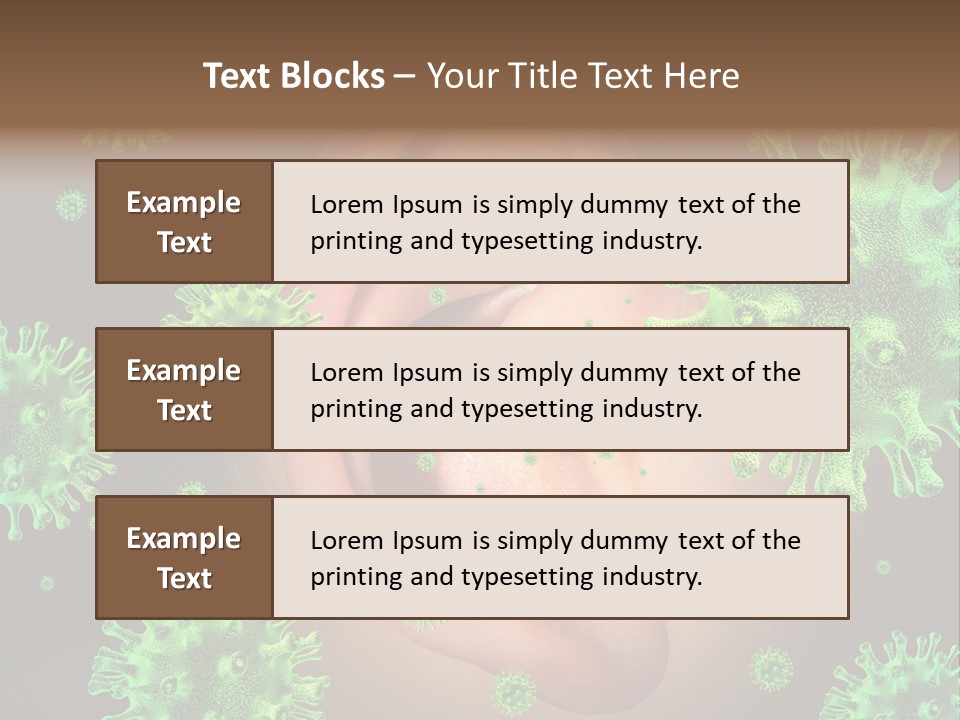 Transmitted Discharge Dangerous PowerPoint Template