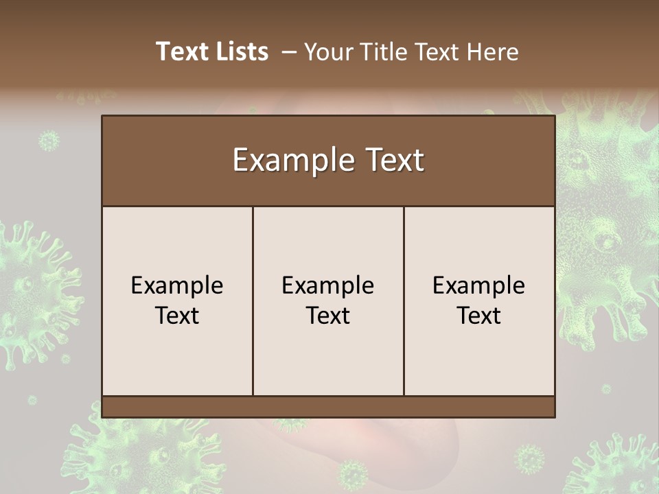 Transmitted Discharge Dangerous PowerPoint Template