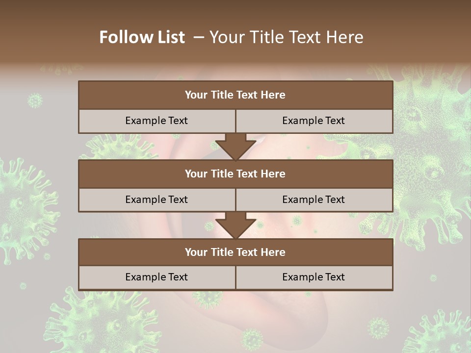 Transmitted Discharge Dangerous PowerPoint Template