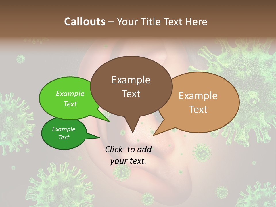 Transmitted Discharge Dangerous PowerPoint Template