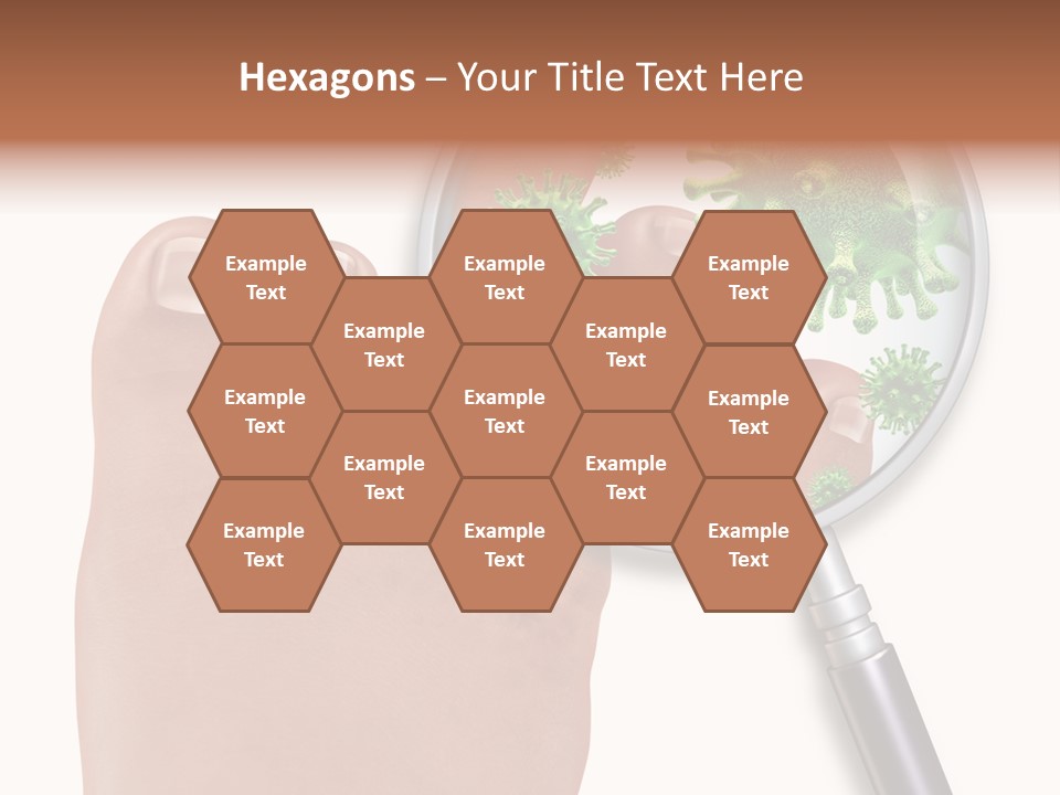 Fungal Nail Infection White Background PowerPoint Template