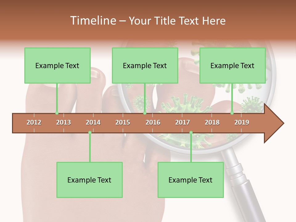 Fungal Nail Infection White Background PowerPoint Template