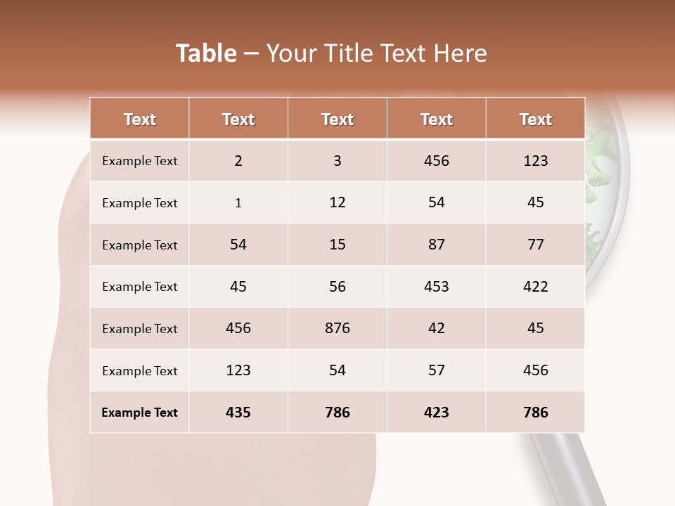 Fungal Nail Infection White Background PowerPoint Template
