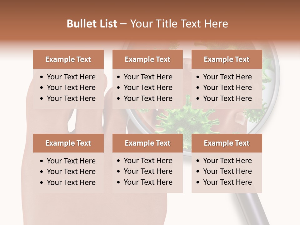 Fungal Nail Infection White Background PowerPoint Template