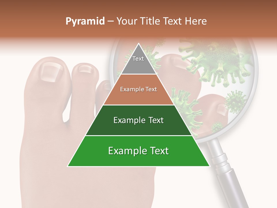 Fungal Nail Infection White Background PowerPoint Template