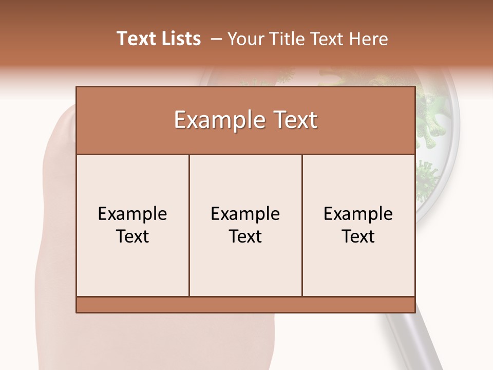 Fungal Nail Infection White Background PowerPoint Template