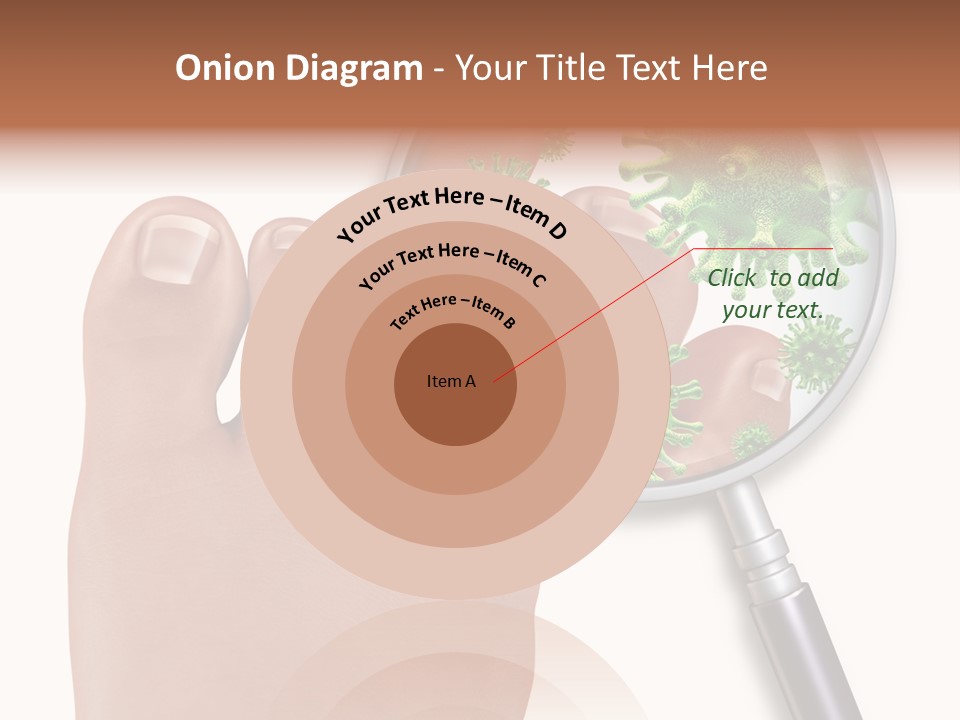 Fungal Nail Infection White Background PowerPoint Template