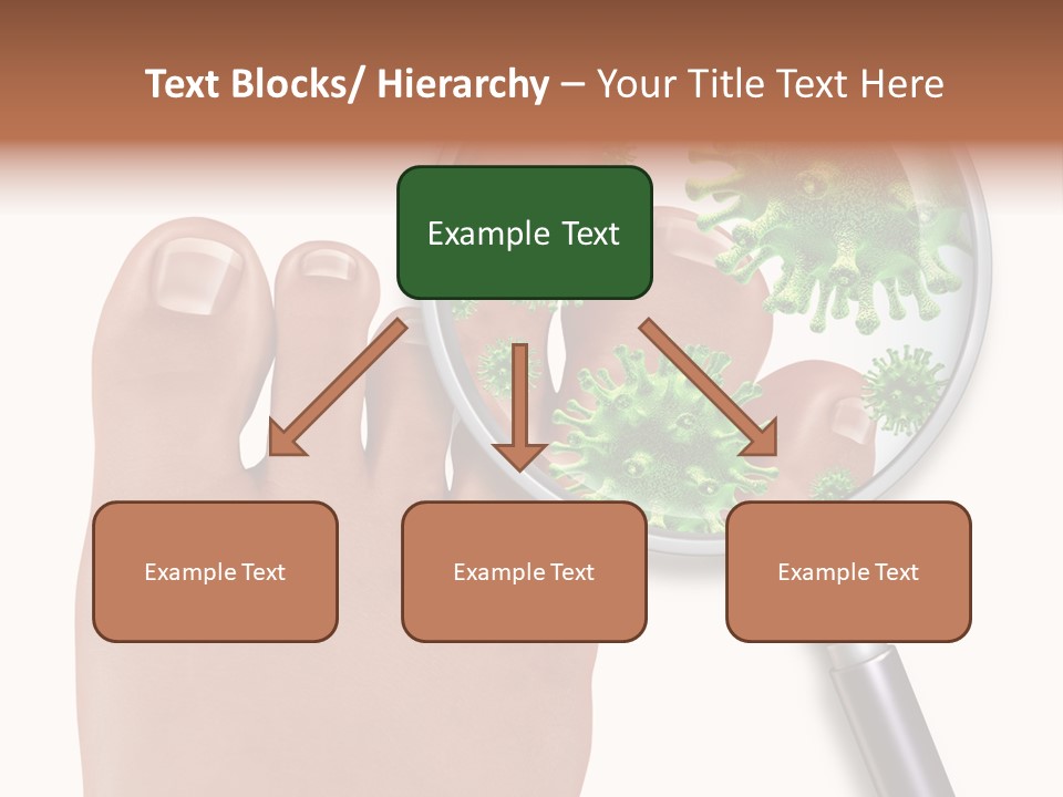 Fungal Nail Infection White Background PowerPoint Template
