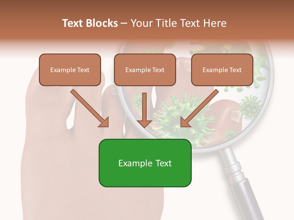 Fungal Nail Infection White Background PowerPoint Template