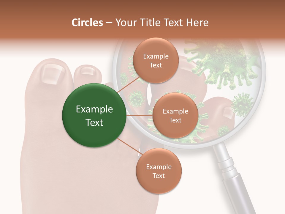 Fungal Nail Infection White Background PowerPoint Template