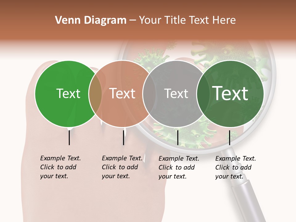Fungal Nail Infection White Background PowerPoint Template