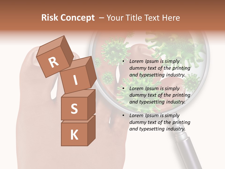 Fungal Nail Infection White Background PowerPoint Template