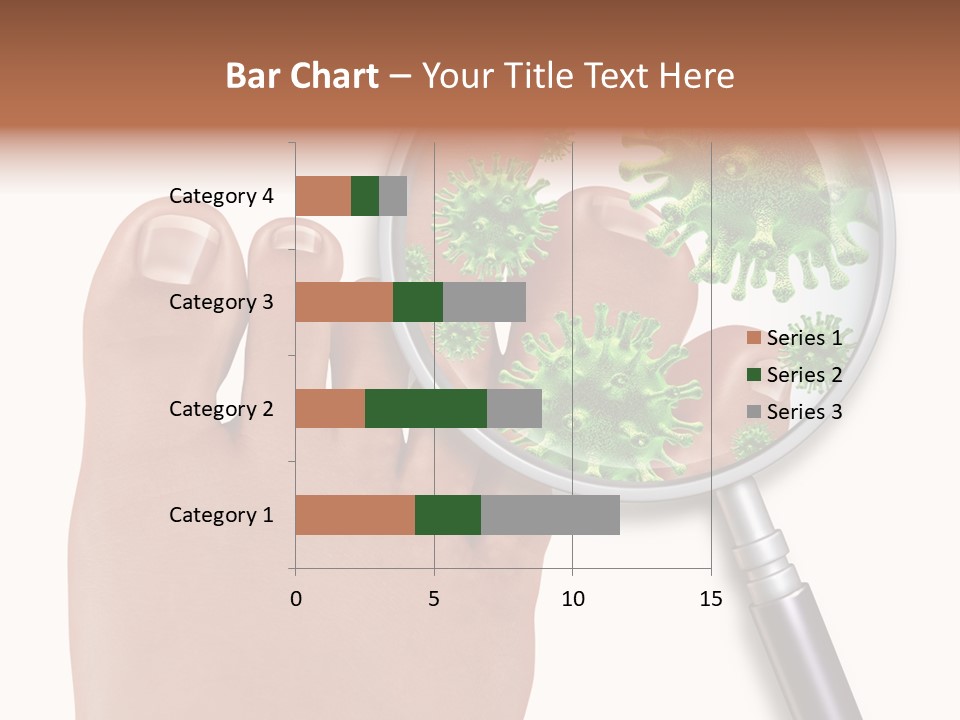 Fungal Nail Infection White Background PowerPoint Template