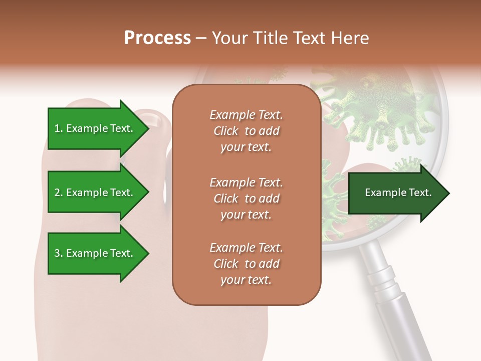 Fungal Nail Infection White Background PowerPoint Template