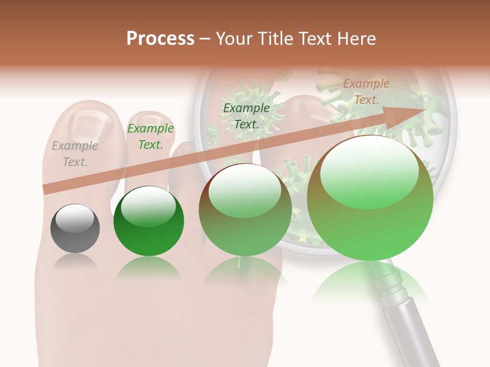 Fungal Nail Infection White Background PowerPoint Template