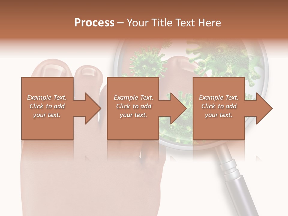 Fungal Nail Infection White Background PowerPoint Template