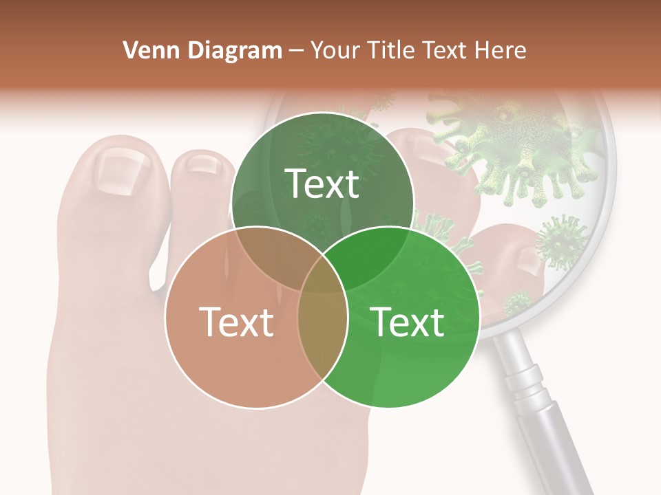 Fungal Nail Infection White Background PowerPoint Template