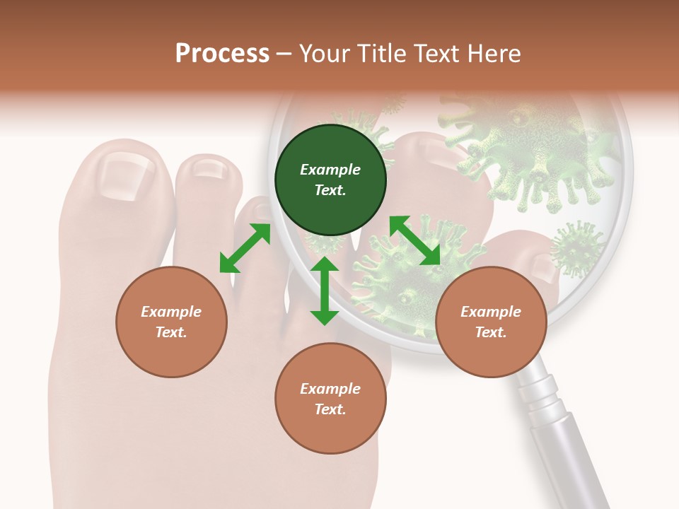 Fungal Nail Infection White Background PowerPoint Template