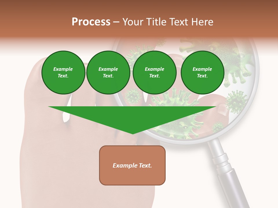 Fungal Nail Infection White Background PowerPoint Template
