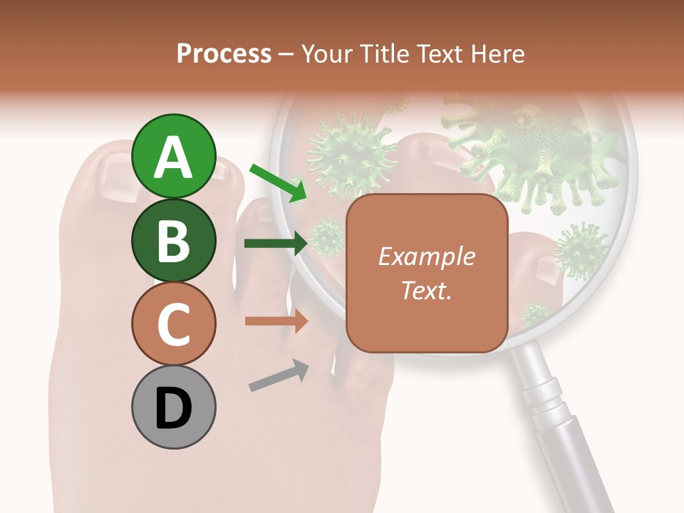 Fungal Nail Infection White Background PowerPoint Template