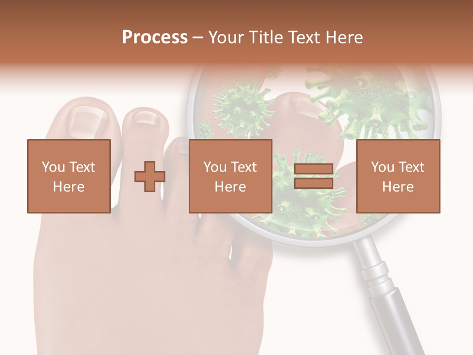 Fungal Nail Infection White Background PowerPoint Template