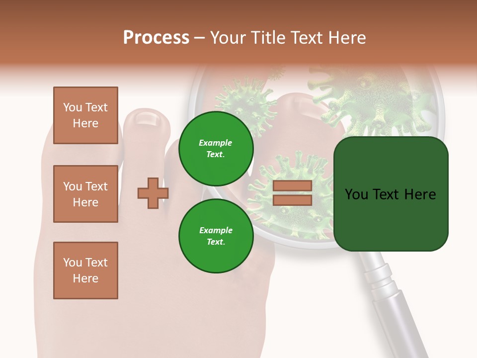 Fungal Nail Infection White Background PowerPoint Template