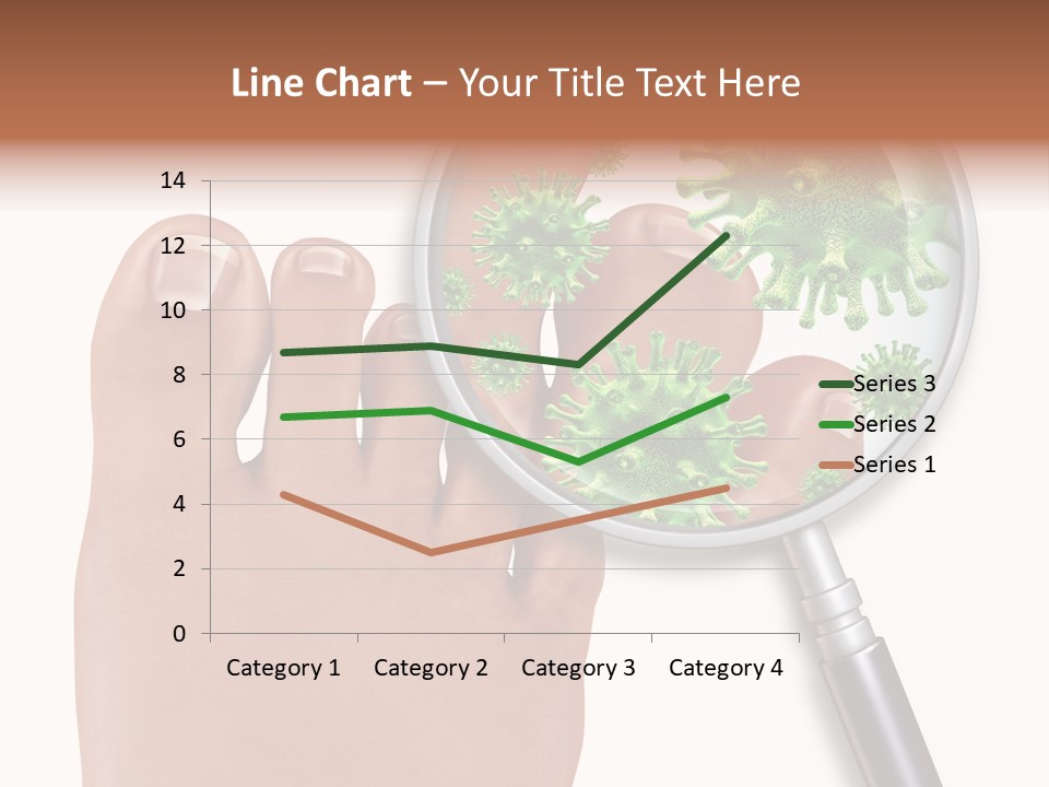Fungal Nail Infection White Background PowerPoint Template