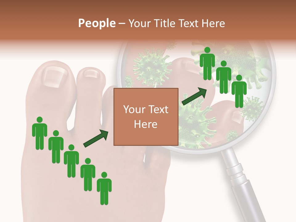 Fungal Nail Infection White Background PowerPoint Template