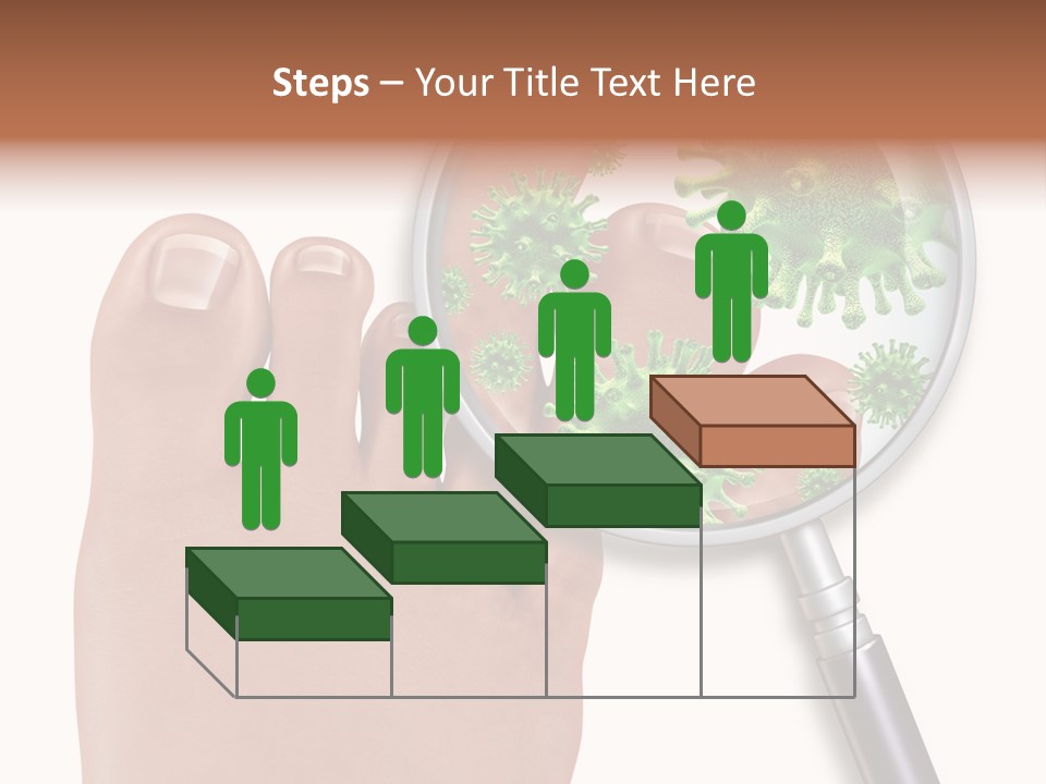 Fungal Nail Infection White Background PowerPoint Template