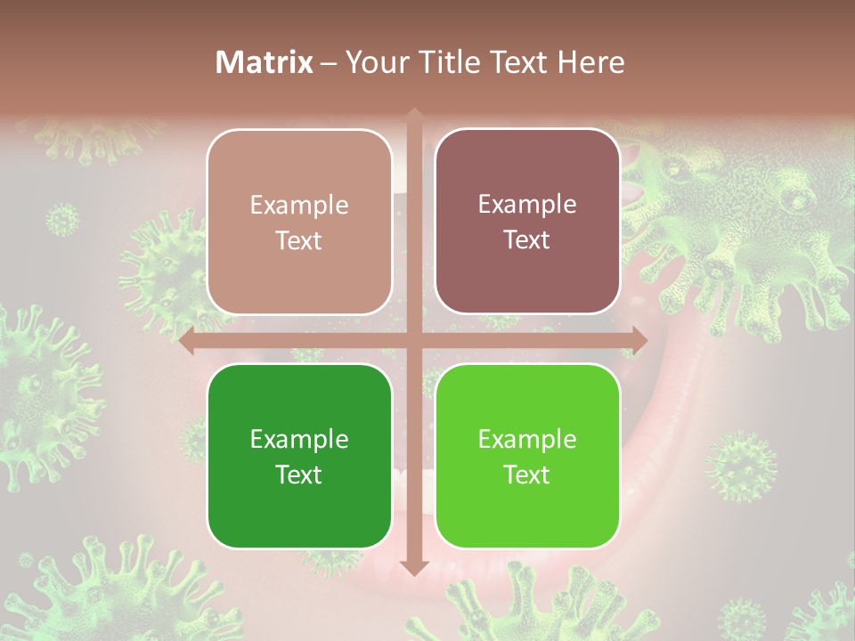 Symbol Germs Flu Virus PowerPoint Template