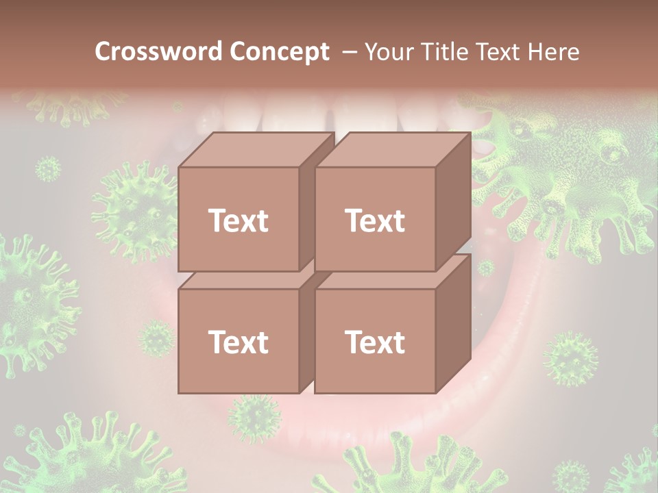 Symbol Germs Flu Virus PowerPoint Template