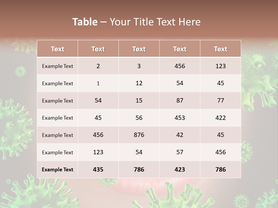 Symbol Germs Flu Virus PowerPoint Template