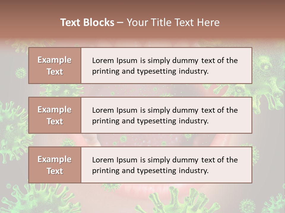 Symbol Germs Flu Virus PowerPoint Template