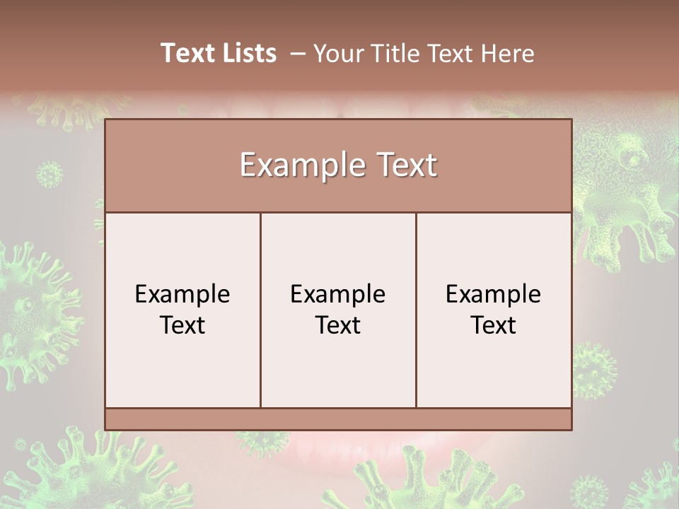 Symbol Germs Flu Virus PowerPoint Template