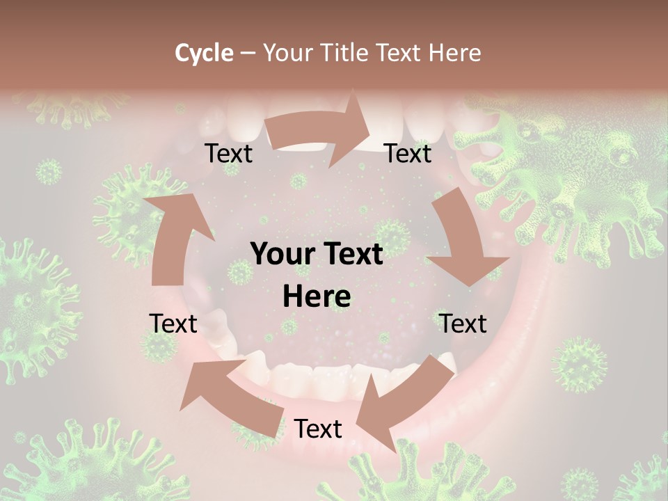 Symbol Germs Flu Virus PowerPoint Template
