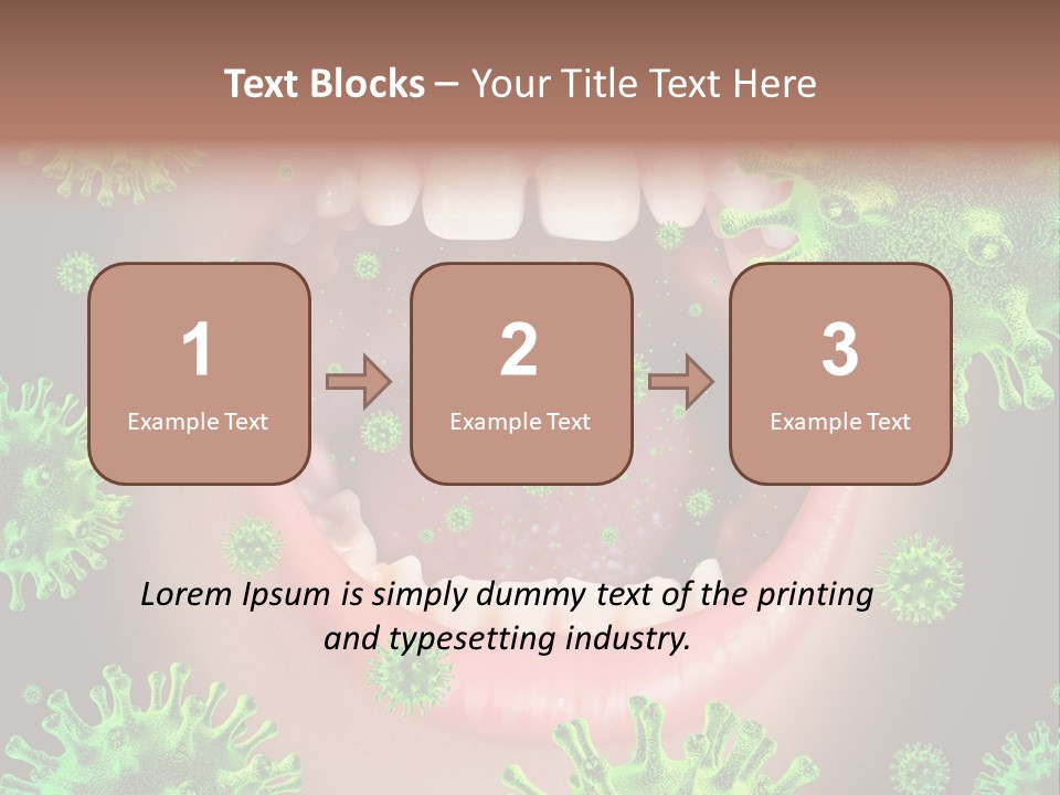 Symbol Germs Flu Virus PowerPoint Template