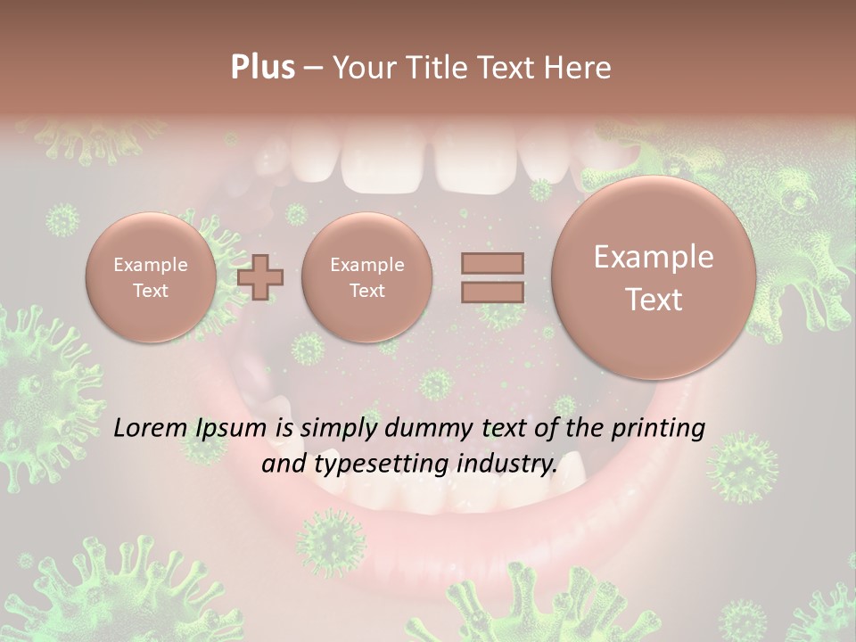 Symbol Germs Flu Virus PowerPoint Template