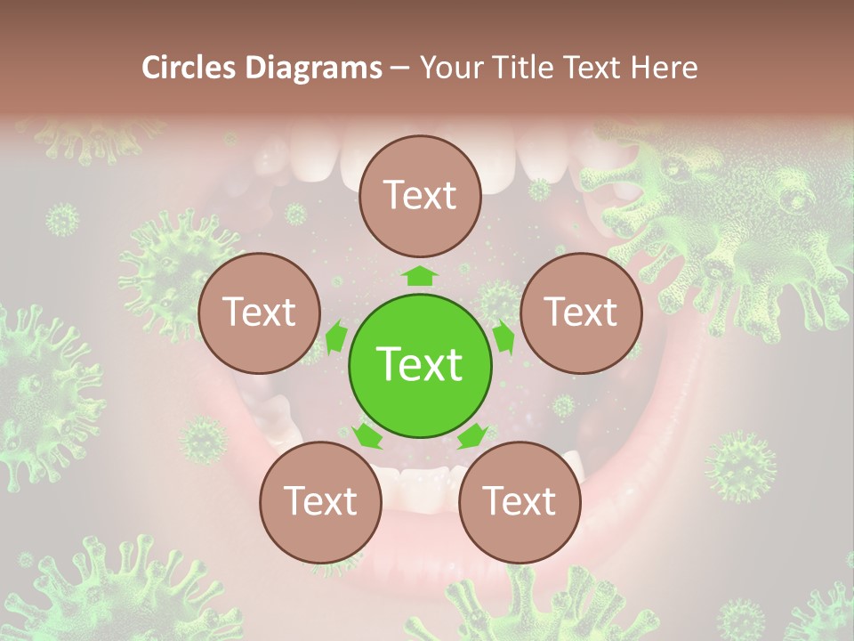 Symbol Germs Flu Virus PowerPoint Template