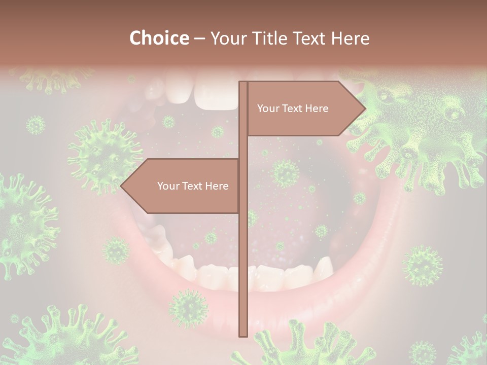 Symbol Germs Flu Virus PowerPoint Template
