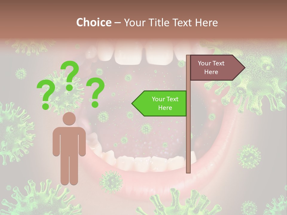 Symbol Germs Flu Virus PowerPoint Template