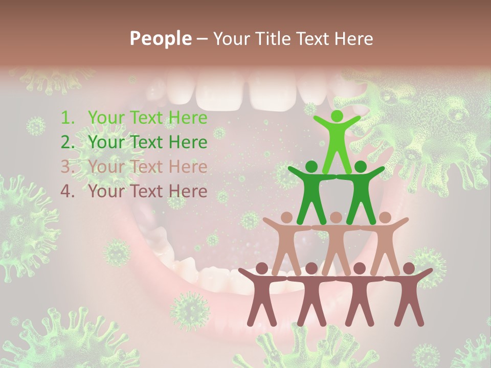 Symbol Germs Flu Virus PowerPoint Template