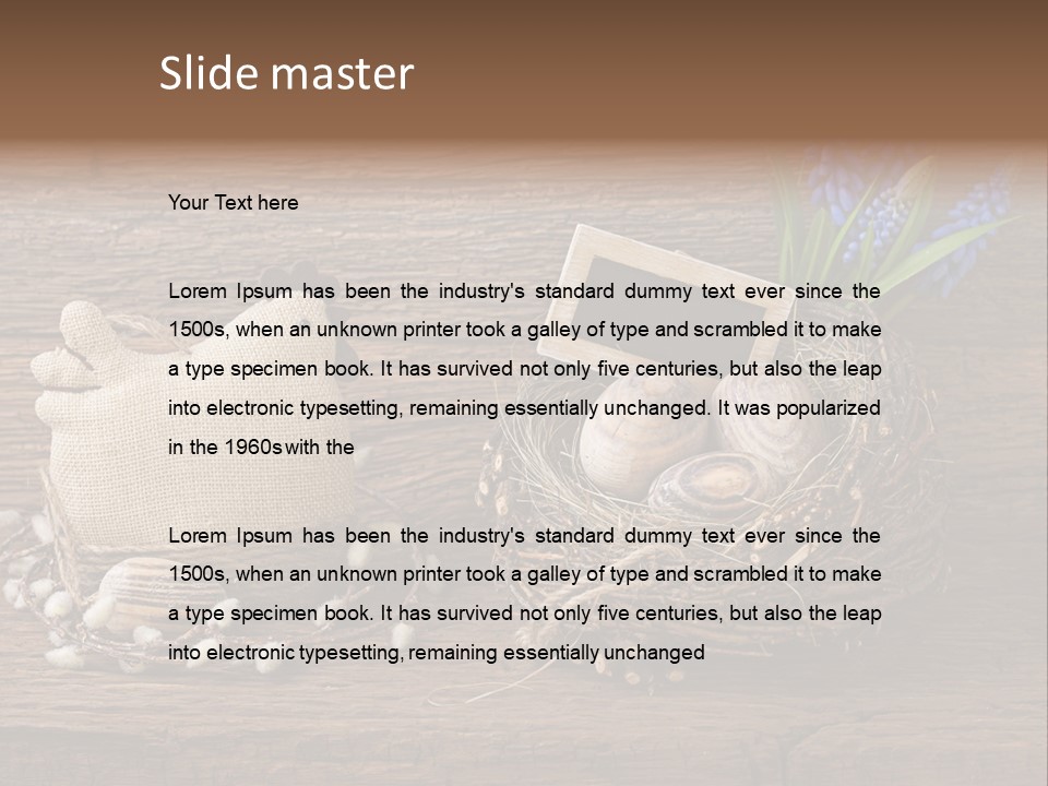 Table Hen Chicken PowerPoint Template