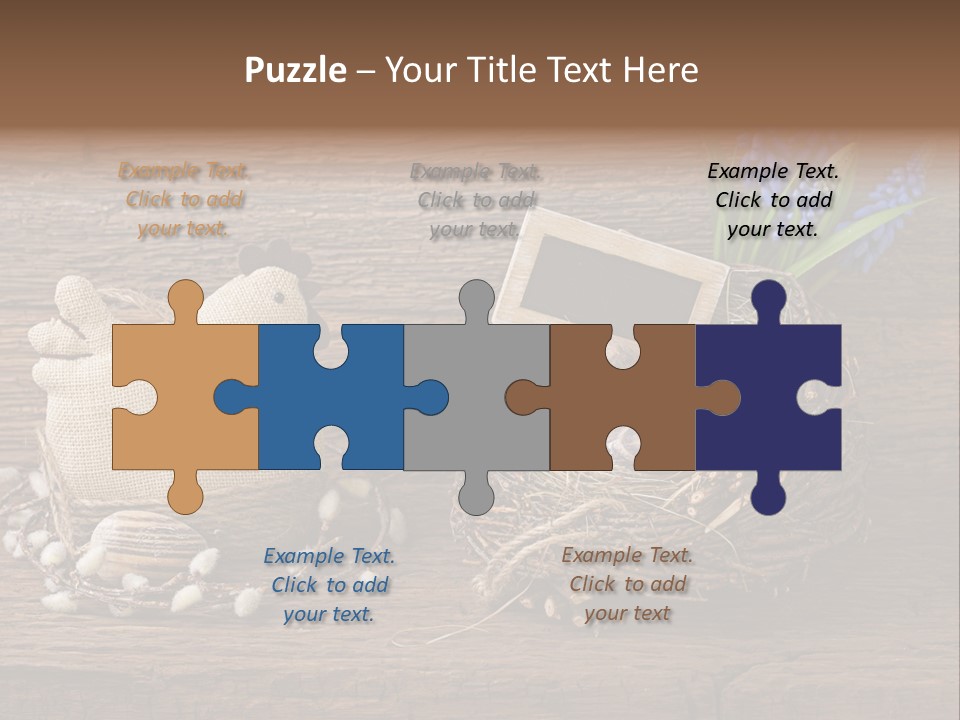 Table Hen Chicken PowerPoint Template