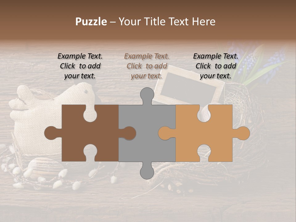 Table Hen Chicken PowerPoint Template