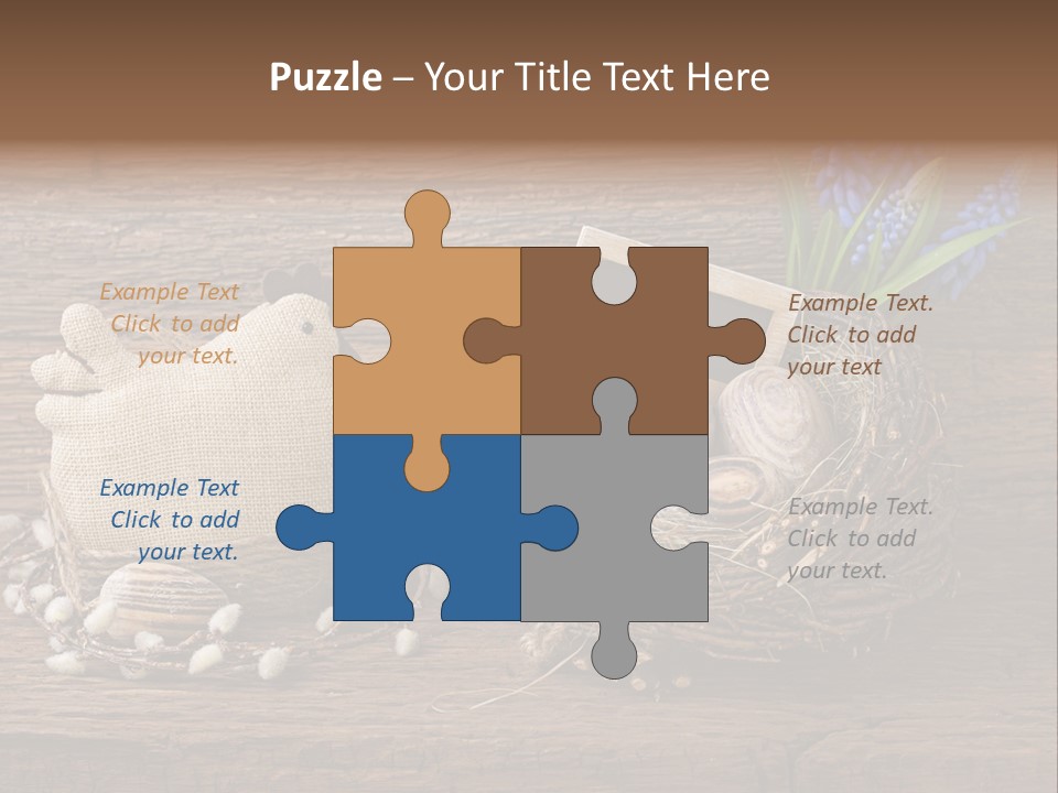 Table Hen Chicken PowerPoint Template