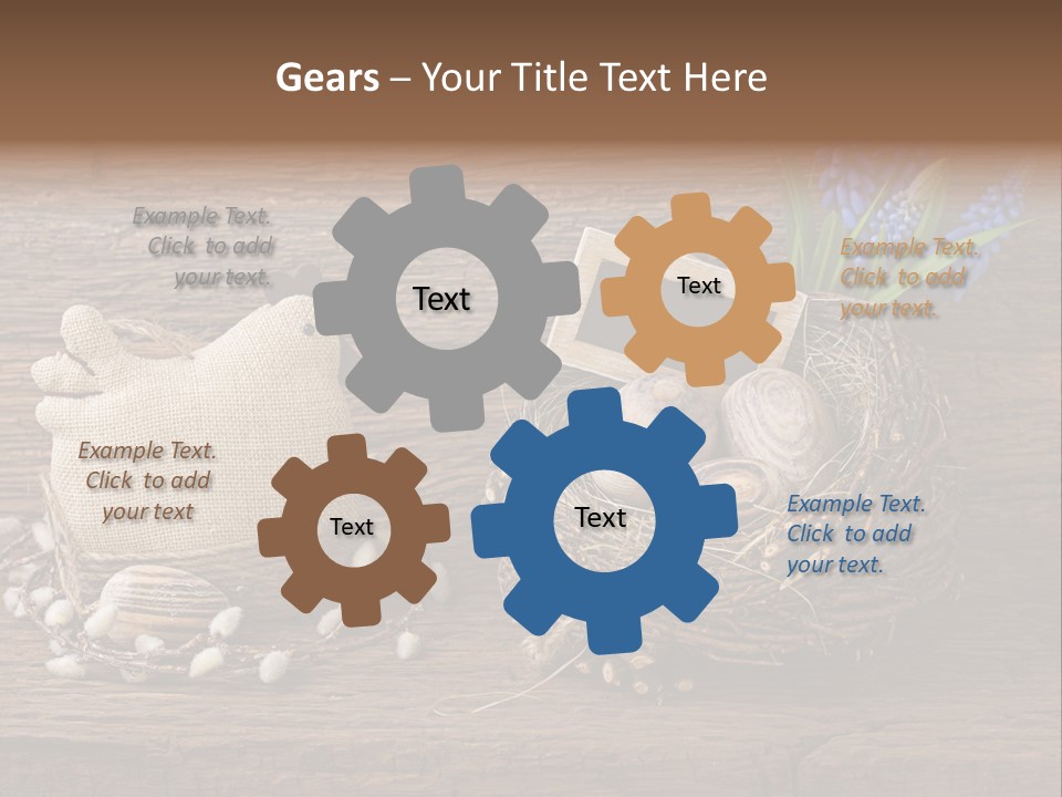 Table Hen Chicken PowerPoint Template