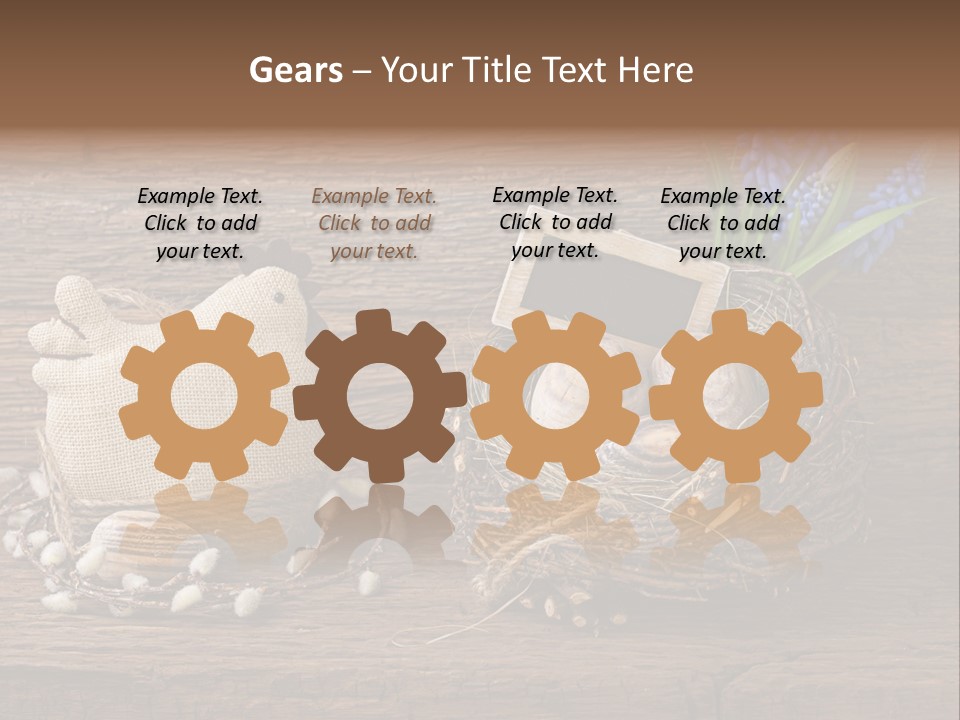 Table Hen Chicken PowerPoint Template