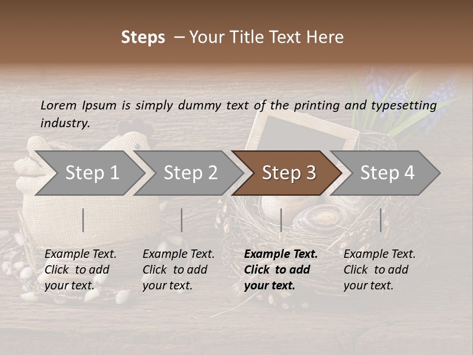 Table Hen Chicken PowerPoint Template